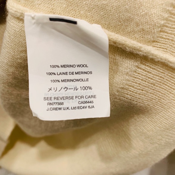 J crew 100% Merino Wool Tippi Beige Sweater XS - Picture 5 of 8